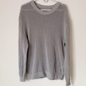 TNA Aritzia open knit crewneck sweater